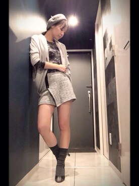 「オールグレー」｜「アイテム（パンプス）」を使った、maさん（レディース・164cm）の秋コーディネート