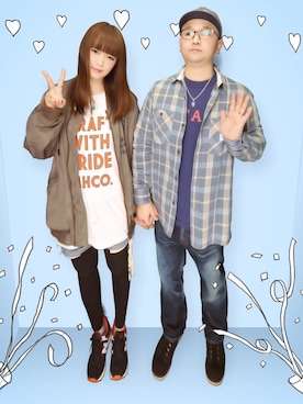 「結婚記念日」｜「アイテム（キャップ）」を使った、rieさん（レディース・163cm）の秋コーディネート