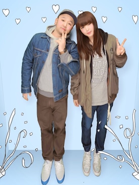 「WTAPS（ダブルタップス）のアイテム（デニムジャケット）」を使った、rieさん（レディース・164cm）の春コーディネート