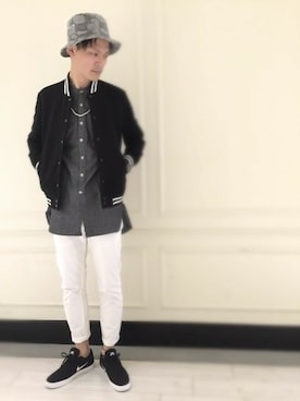 「プリント柄」｜masachikaさん（メンズ・180cm）の春コーディネート