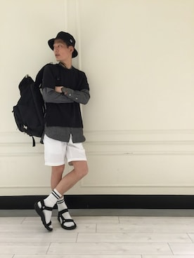 「JUNRED（ジュンレッド）のアイテム（バッグ）」を使った、masachikaさん（メンズ・180cm）の春コーディネート