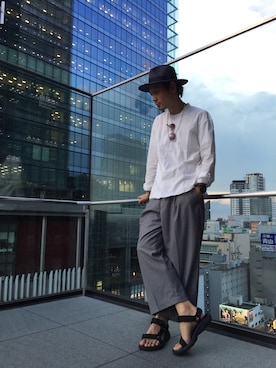 「ADAM ET ROPE'（アダムエロペ）のアイテム（アクセサリー）」を使った、masachikaさん（メンズ・180cm）の夏コーディネート