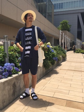 「LE JUN（ルジュン）のアイテム」を使った、masachikaさん（メンズ・180cm）の夏コーディネート