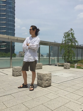 「Chaco（チャコ）のアイテム」を使った、masachikaさん（メンズ・180cm）の夏コーディネート