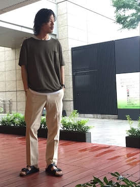 「LE JUN（ルジュン）のアイテム」を使った、masachikaさん（メンズ・180cm）の夏コーディネート