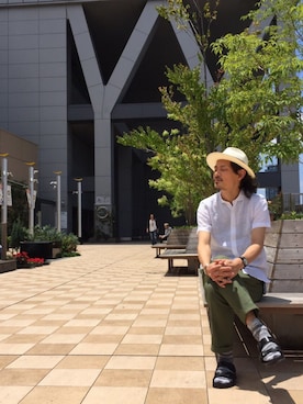 「LE JUN（ルジュン）のアイテム（パンツ）」を使った、masachikaさん（メンズ・180cm）の夏コーディネート