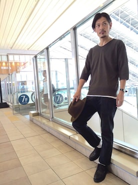 「LE JUN（ルジュン）のアイテム」を使った、masachikaさん（メンズ・180cm）の夏コーディネート