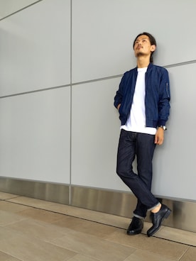 「LE JUN（ルジュン）のアイテム（パンツ）」を使った、masachikaさん（メンズ・180cm）の秋コーディネート