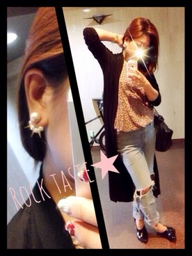 「アイテム（イヤリング）」を使った、koharuexさん（レディース・159cm・20代）の秋コーディネート