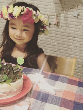 「娘」｜「アイテム（その他）」を使った、himahiyoさん（キッズ・100cm）の夏コーディネート