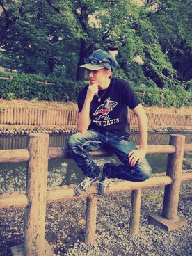 「DUB Collection（ダブコレクション）のアイテム」を使った、Yuki.Sさん（メンズ・173cm）の夏コーディネート