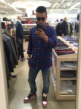 「PIERRE BALMAIN（ピエールバルマン）のアイテム（パンツ）」を使った、shupinさん（メンズ・179cm）の秋コーディネート