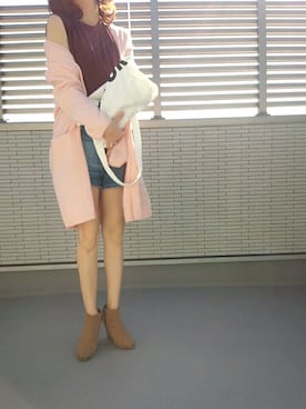 「Tiara（ティアラ）のアイテム（ブーツ）」を使った、みーほさん（レディース・162cm）の秋コーディネート