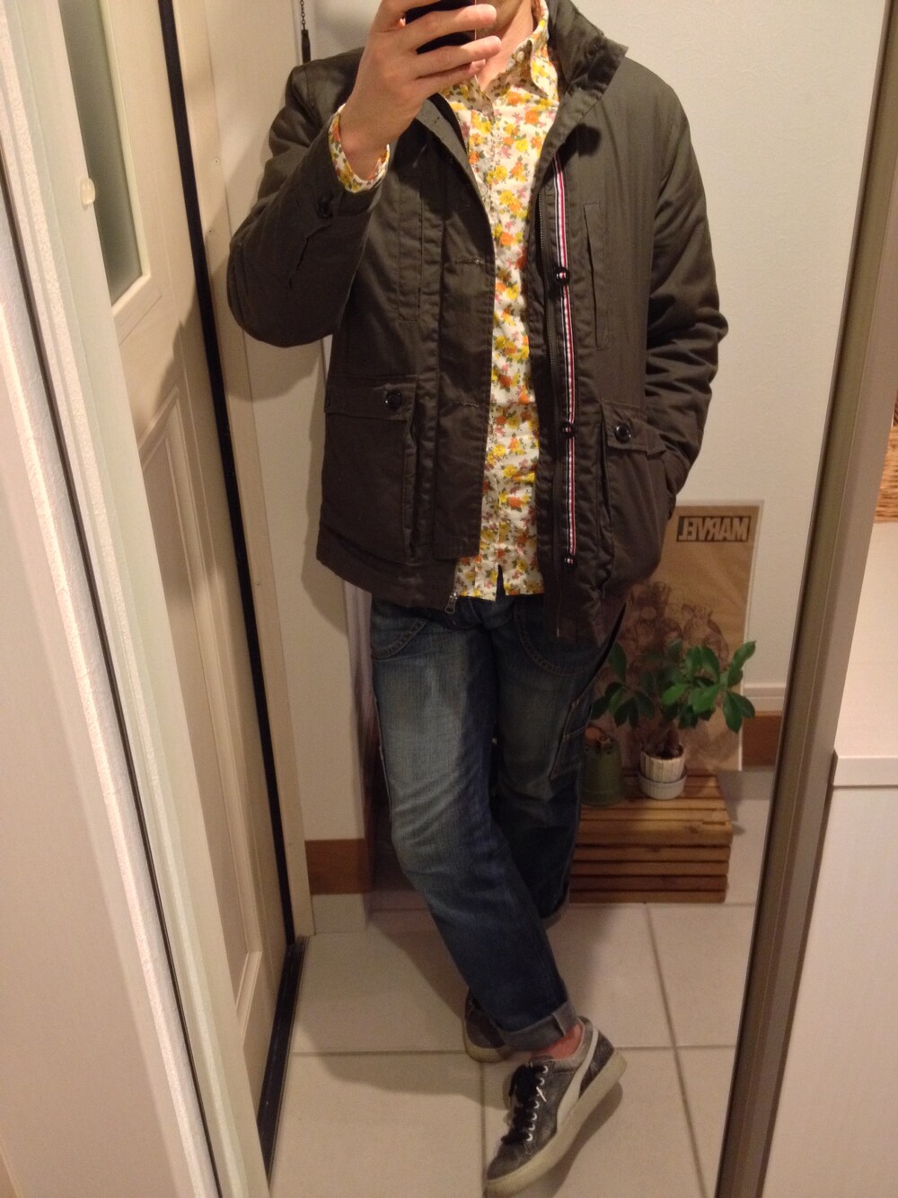 「柄シャツ、花柄」｜「UNITED ARROWSのアイテム（シャツ/ブラウス、その他）」を使った、xxxxさん（メンズ・171cm）の春コーディネートの1枚目の写真