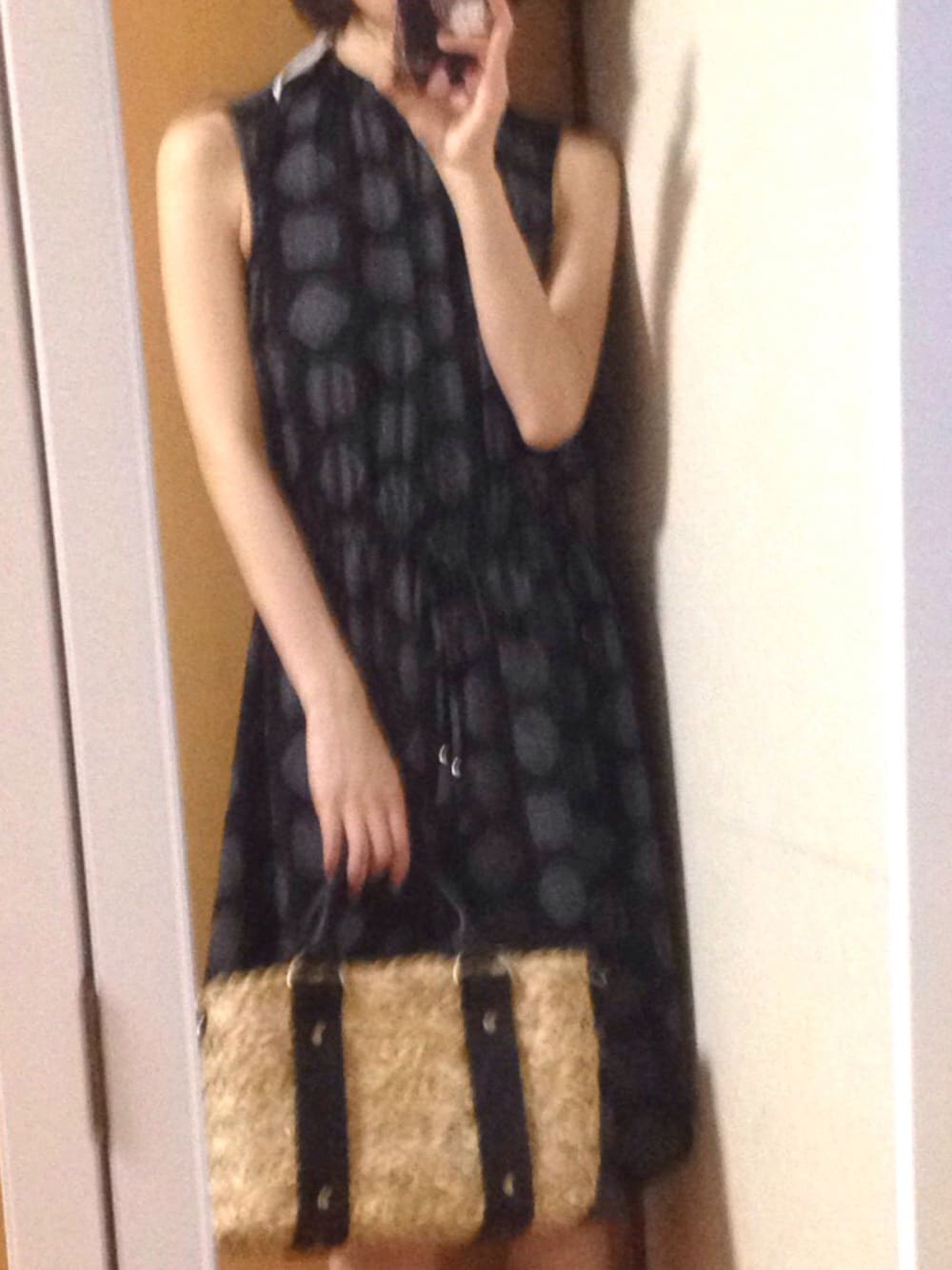 「夏コーデ」｜「H&Mのアイテム（ワンピース、ブラック系）」を使った、ーlaさん（レディース・154cm）の夏コーディネートの1枚目の写真