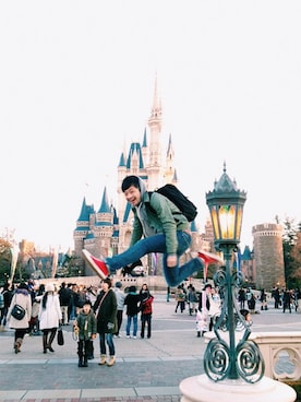 「WHEREABOUTS（ウェアラバウツ）のアイテム」を使った、taroccoさん（メンズ・60cm）の冬コーディネート