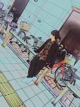 「Dickies（ディッキーズ）のアイテム（ノーカラージャケット）」を使った、リキさん（メンズ・170cm）の秋コーディネート
