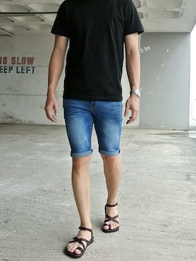 「Gladiator Sandals」｜Graphite Clothingさん（メンズ・170cm）の冬コーディネート