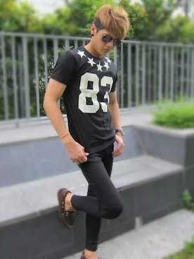 「black」｜Graphite Clothingさん（メンズ・170cm）の冬コーディネート