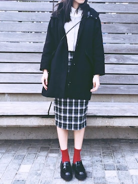 「holiday」｜「アイテム（その他シューズ）」を使った、Siu Cheukさん（レディース・170cm）の冬コーディネート
