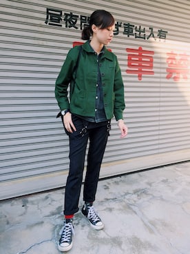 「travel」｜「アイテム（オールインワン・サロペット）」を使った、Siu Cheukさん（レディース・170cm）の秋コーディネート
