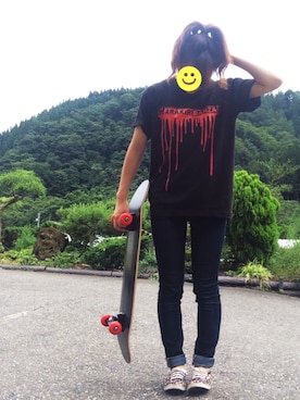 「腹切万歳」｜さくみんさん（レディース・155cm）の夏コーディネート