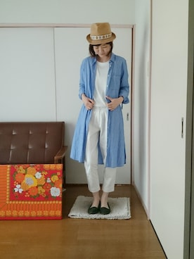 「ピクニック」｜「アイテム（その他アウター）」を使った、ゆうさん（レディース・167cm）の春コーディネート