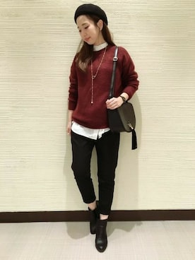 yukie_JEANASISさん（レディース・160cm）の冬コーディネート