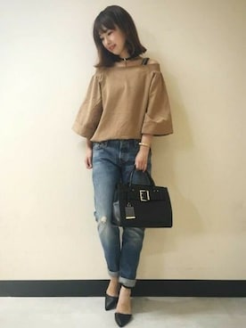 「ジーナシス」｜yukie_JEANASISさん（レディース・160cm）の夏コーディネート