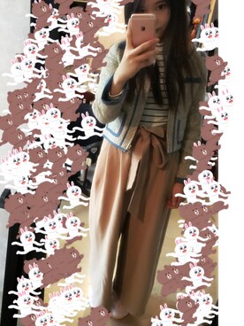 「Supreme.La.La.（シュープリームララ）のアイテム（ブルゾン）」を使った、Khunnn_923さん（レディース・167cm）の冬コーディネート