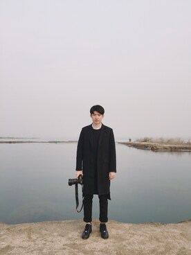 「5cm（ファイブシーエム）のアイテム（ジャケット/アウター）」を使った、Leomustangさん（メンズ・180cm）の冬コーディネート