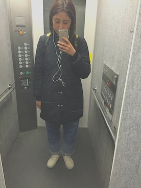 「UNBY SELECT（アンバイセレクト）のアイテム」を使った、mikiさん（レディース・166cm）の冬コーディネート