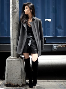 「theory（セオリー）のアイテム（その他アウター）」を使った、VANNYさん（レディース・165cm）の秋コーディネート