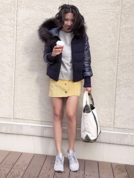 「J'studio（ジェイストゥディオ）のアイテム」を使った、光杉 真理子さん（レディース・168cm）の秋コーディネート