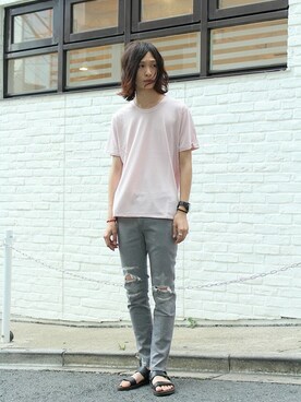 「VICTIM（ヴィクティム）のアイテム（パンツ）」を使った、VICTIM_TAKIGUCHIさん（メンズ・184cm）の夏コーディネート
