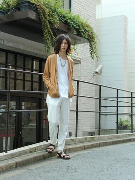 「VICTIM（ヴィクティム）のアイテム（パンツ）」を使った、VICTIM_TAKIGUCHIさん（メンズ・184cm）の夏コーディネート