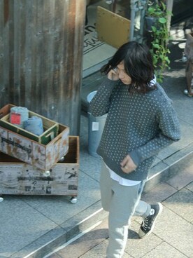 「VICTIM（ヴィクティム）のアイテム（パンツ）」を使った、VICTIM_TAKIGUCHIさん（メンズ・184cm）の冬コーディネート