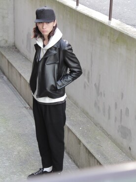 「VICTIM（ヴィクティム）のアイテム（ジャケット/アウター）」を使った、VICTIM_TAKIGUCHIさん（メンズ・184cm）の冬コーディネート