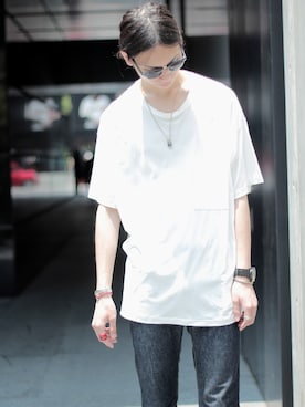 「ポケットＴシャツ」｜VICTIM_TAKIGUCHIさん（メンズ・184cm）の夏コーディネート