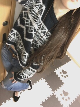 「one way（ワンウェイ）のアイテム（シューズ）」を使った、kikiさん（レディース・159cm）の冬コーディネート