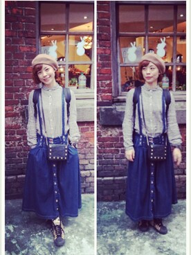 劉貝兒さんのコーディネート