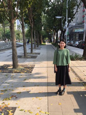 「streetsnap」｜「アイテム（ブーツ）」を使った、Jasmineさん（レディース・155cm）の春コーディネート