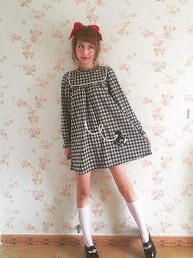 「Katie（ケイティ）のアイテム」を使った、LOooove   ffさん（レディース・173cm）の秋コーディネート