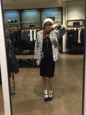 「BUBBLES（バブルス）のアイテム（ダウンジャケット/コート）」を使った、LOooove   ffさん（レディース・173cm）の冬コーディネート