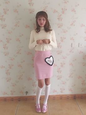 「Katie（ケイティ）のアイテム」を使った、LOooove   ffさん（レディース・173cm）の冬コーディネート