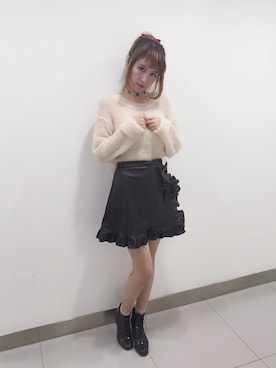 「lilLilly（リルリリー）のアイテム」を使った、LOooove   ffさん（レディース・173cm）の冬コーディネート
