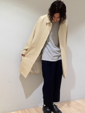 「Dr. Martens（ドクターマーチン）のDr.Martens (ドクターマーチン)/1461 3EYE GIBSON SHOES（その他シューズ）」を使った、kokiさん（メンズ・170cm）の秋コーディネート