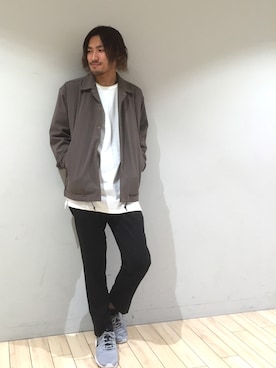 「JUNRED（ジュンレッド）の【ストリートアイテム】TRコーチジャケット（その他アウター）」を使った、kokiさん（メンズ・170cm）の秋コーディネート