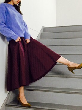 sakurako katafuchiさんの「【Inverallan Authentic Knitwear】 Shaggy」を使ったコーディネート