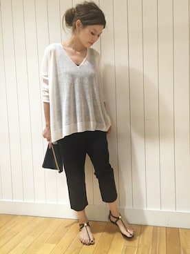 「VICINI（ヴィッチーニ）のアイテム」を使った、HIROさん（レディース・164cm）の春コーディネート